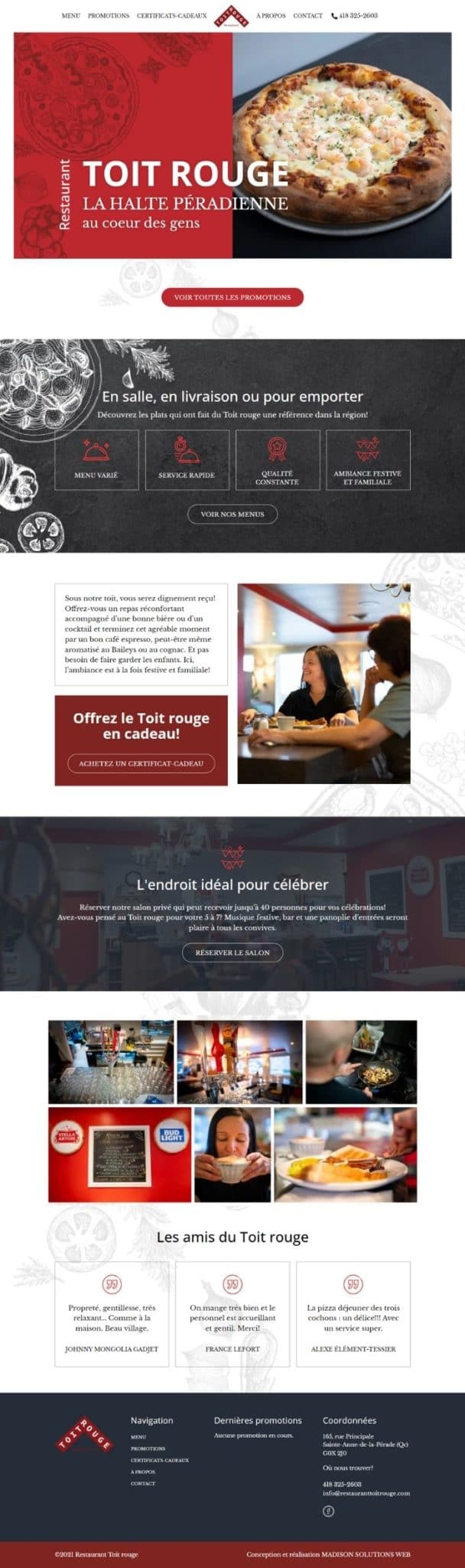 Le Toit Rouge Restaurant Toit rouge - Madison Solutions Web
